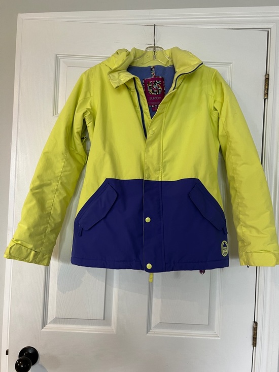 Burton Other - Burton Kids Bright Yellow and Purple Two-Tone Puffer Jacket